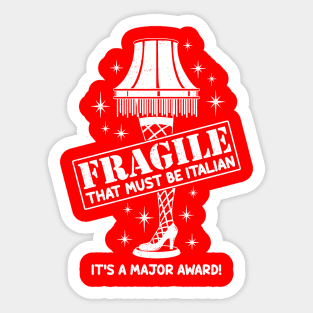 Fragile Leg Lamp Sticker